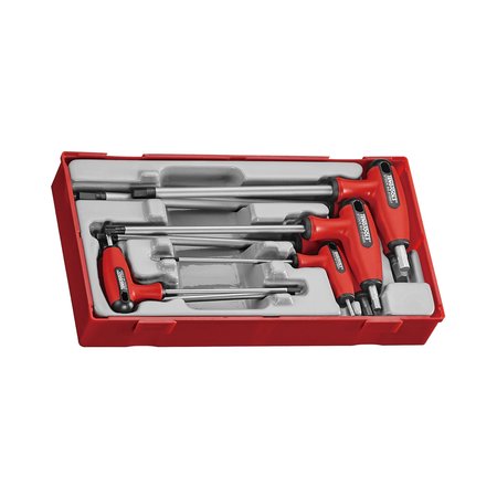 Teng Tools 7 Piece Metric T Handle Hex Key Allen Wrench Driver Set TTHEX7S